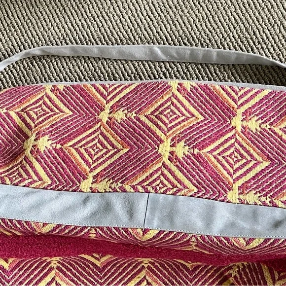 NWOT Free People First Class Suede Embellished Weekender in Primrose Bag - Picture 12 of 12